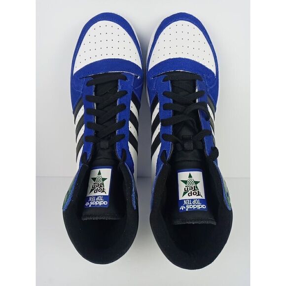 Adidas  Top Ten RB Men\'s Size 10.5  Leather Shoes FZ6199 Lucid Blue Black Green main image 13